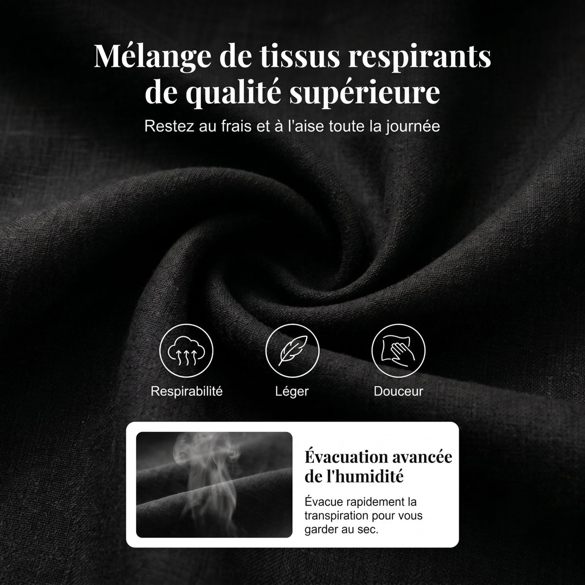 Robe Boutonnée en Lin à Poches