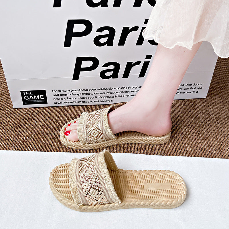 Mules tressées pour femme